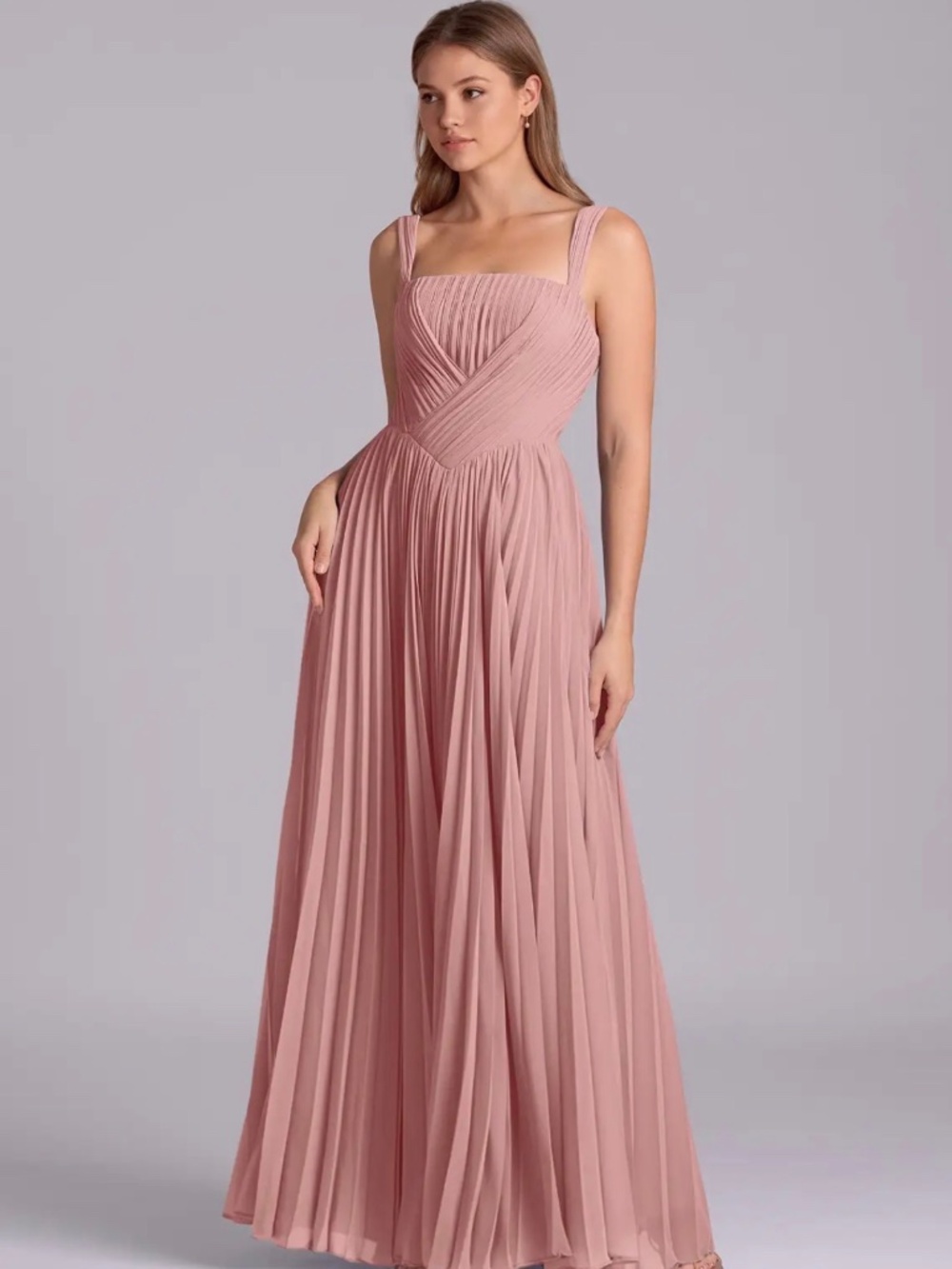 Azazie Mina Dress- Dusty Rose